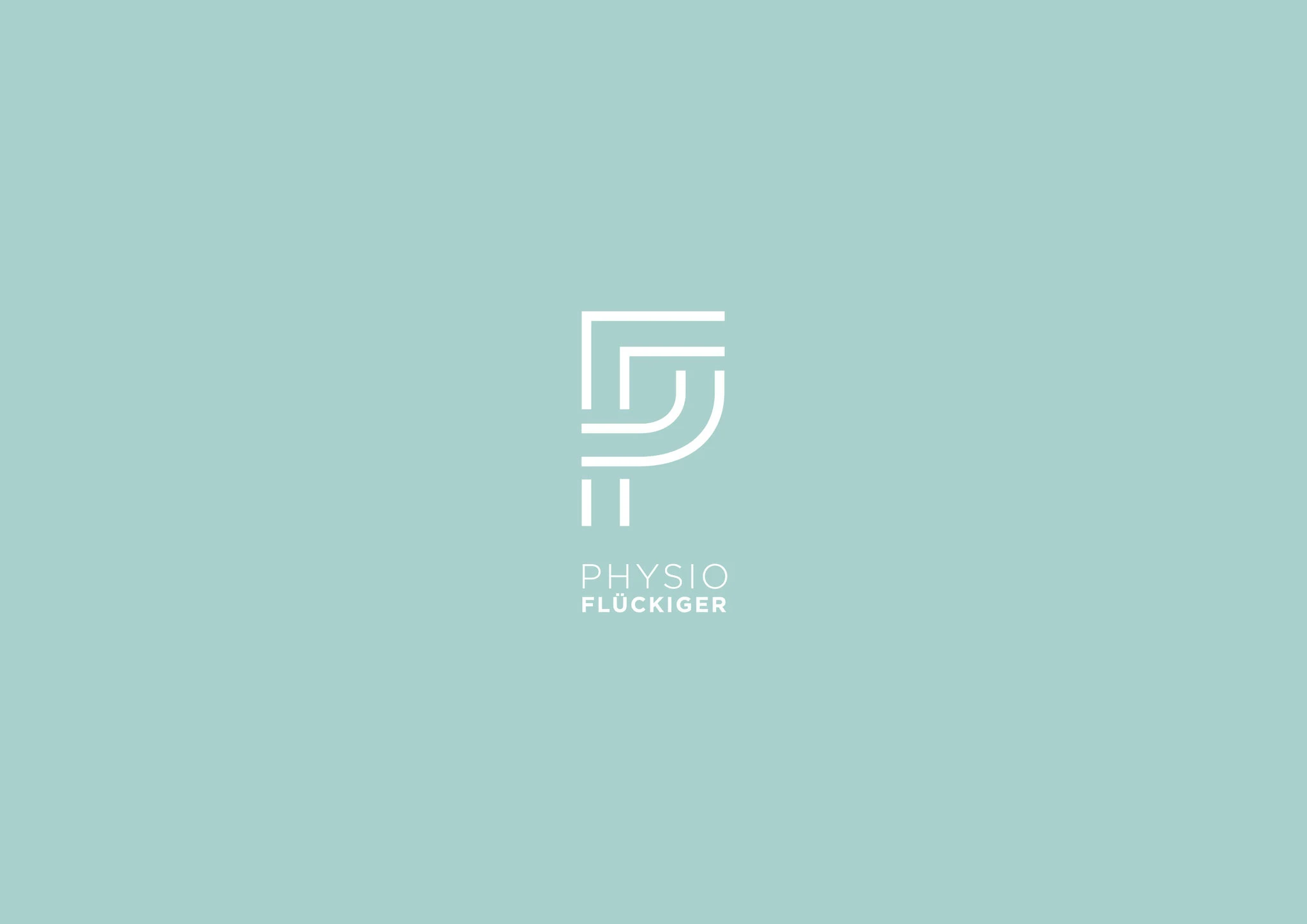Corporate Design Flückiger Physiotherapie, Aefligen: Grafik/Layout Visitenkarten und Hausbeschriftung, Lockedesign, Burgdorf