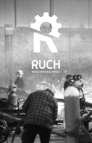 Ruch Landmaschinenservice: Entwicklung Logo design by Lockedesign, Burgdorf Bern: Ruch Maschinenservice