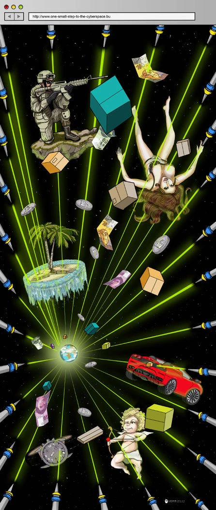 Ausstellungsbild: One small step in the Cyberspace