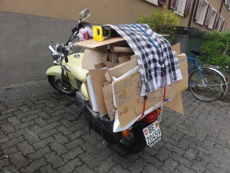 Nach vielem Drucken, Schneiden und Kleben gab es einiges zu entsorgen...