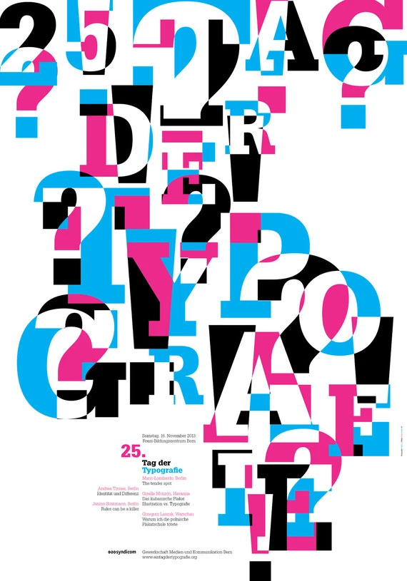 Plakat Gestaltung: "Tag der Typografie 2013" | Konzept und Grafik by Lockedesign 2013
