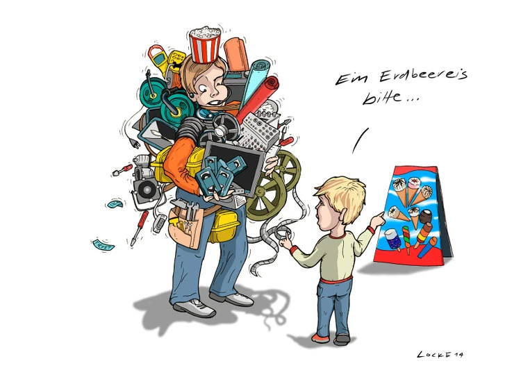 Illustration für Cinérgie: Operateur | Lockedesign 2015