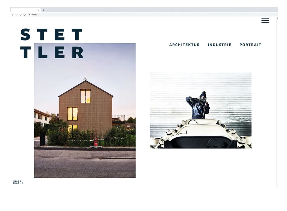 Branding Stettler Photography: Konzept, Grafik, Layout Visitenkarten, Kuvert C5 und Geschäftspapier A4 by Lockedesign, Burgdorf