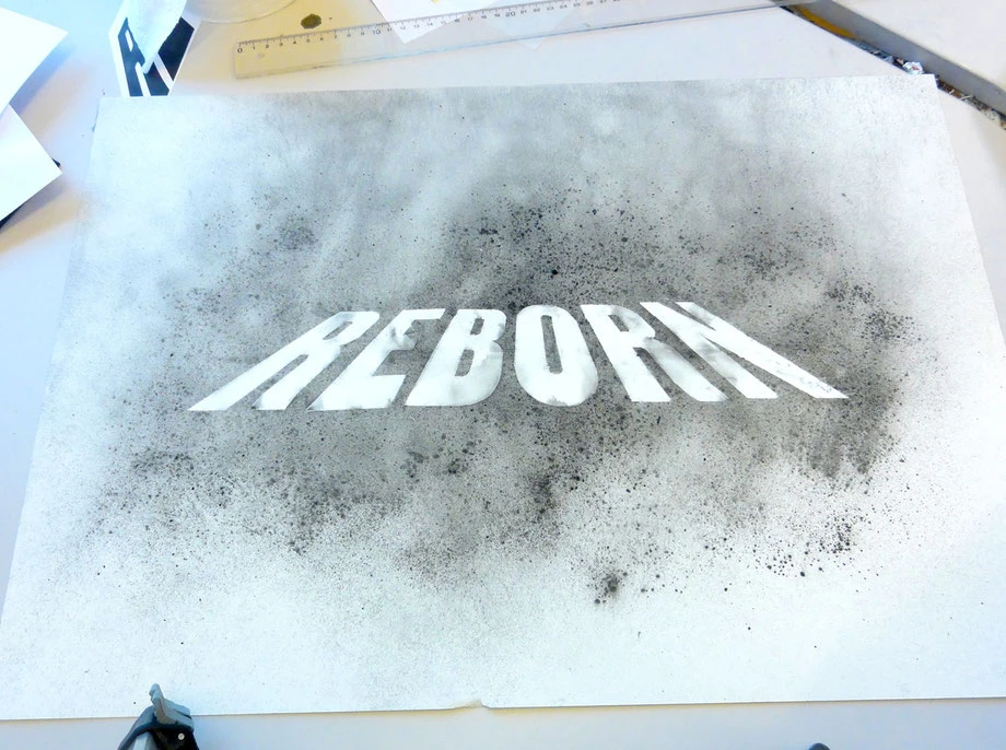 Schriftzug/Typografie by Lockedesign Burgdorf: Skizze/Entwurf Zeichnung mit Kohle