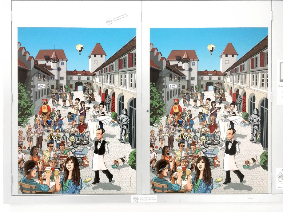Bild vom Schloss Burgdorf: Grafik, Layout und Gestaltung fertige Spieltafeln by Lockedesign Burgdorf: Album-Cover 