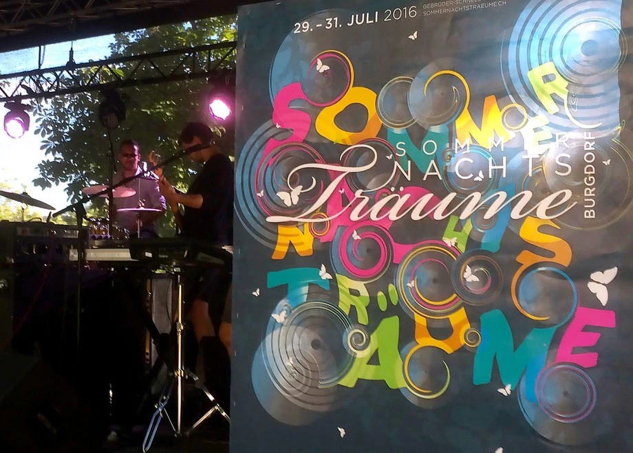 Branding: Graphic Design by Lockedesign, Burgdorf bei Bern (Switzerland): Sommernachtsträume: Layout Faltprospekt Festival Programm, Konzert Plakat, Grafik, Typografie