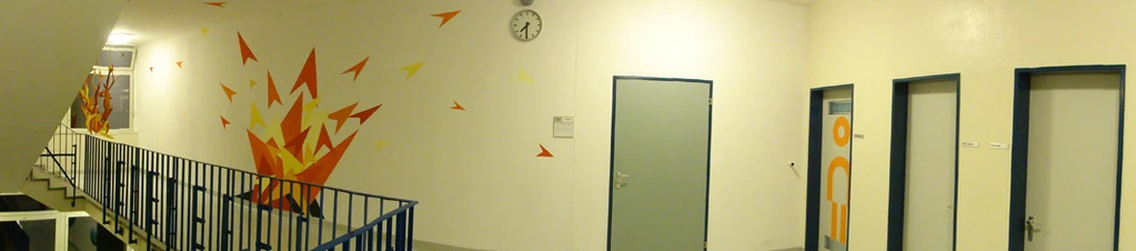 Treppenhaus Wand 1. OG