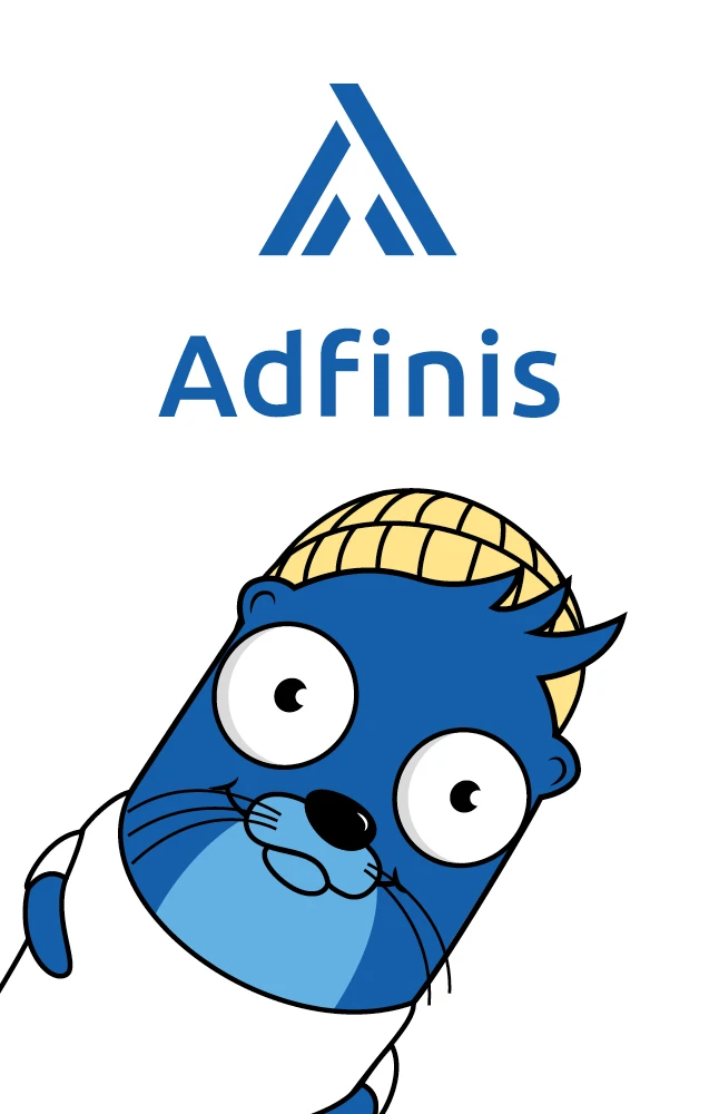 Branding Adfinis AG: Logogestaltung, Grafik/Layout Visitenkarten, Kuvert C5 und Geschäftspapier A4. Maskottchen by Lockedesign, Burgdorf